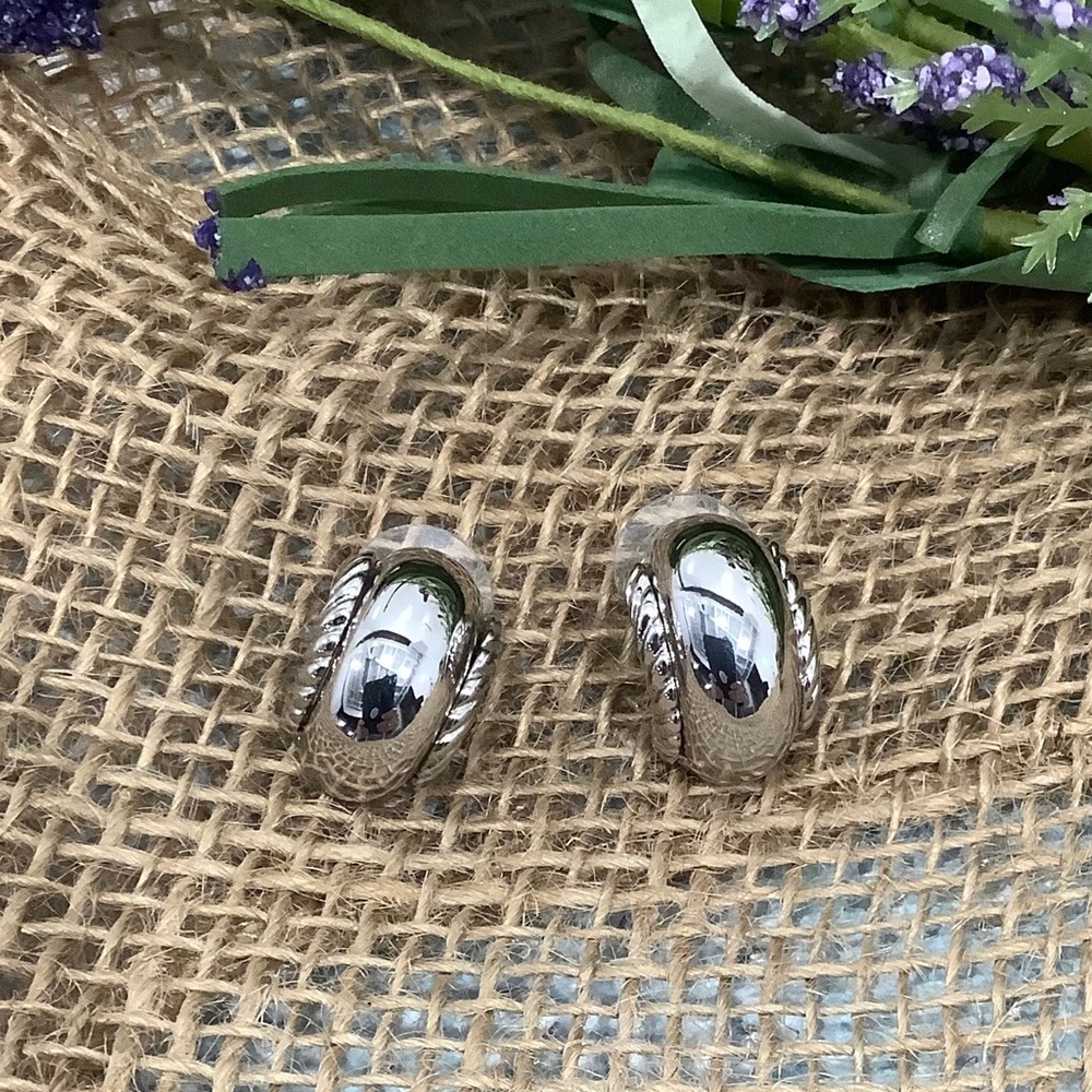 KJL Hoop Earrings in a Jacket